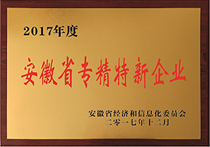 2017年度安徽省专精特新企业